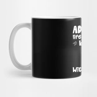 Admit it Life Would Be Boring Without Me Retro Cat Gifts Mug